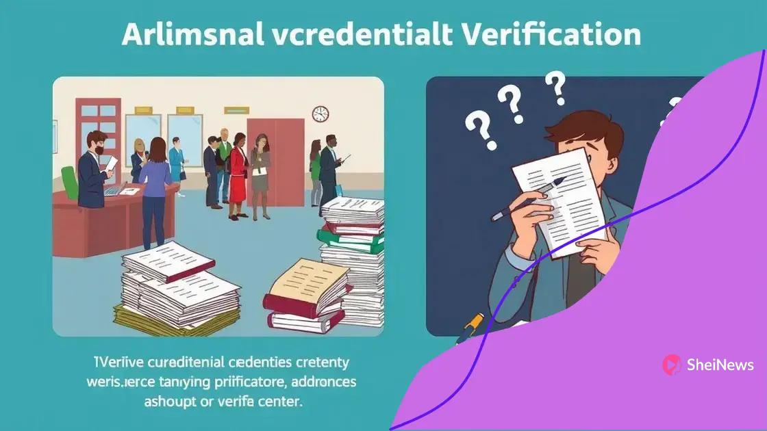 Challenges in traditional credential verification