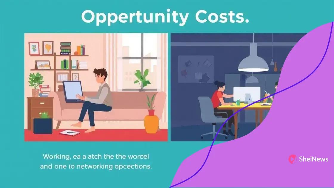 Opportunity costs of remote work