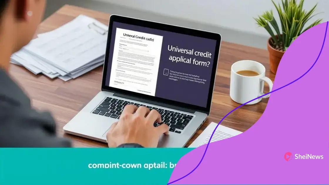 How to apply for the new universal credit