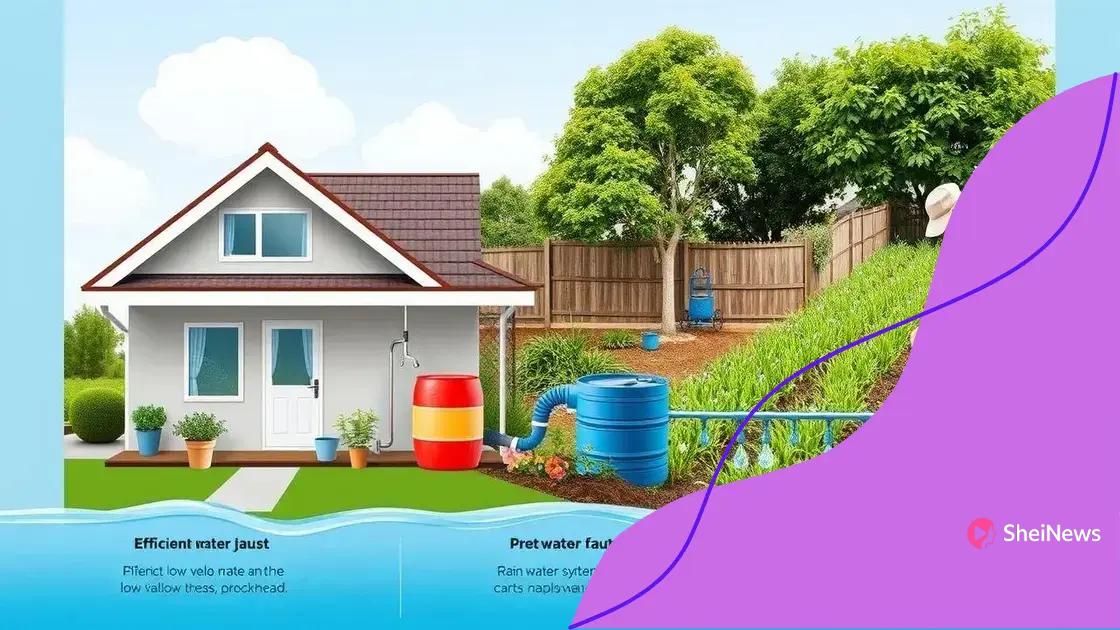 Effective water conservation methods