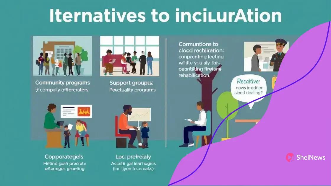 Alternatives to incarceration: viable solutions